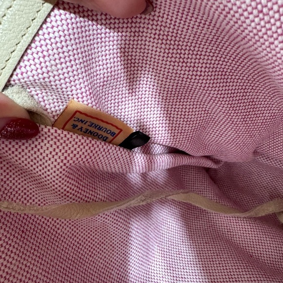 Dooney and Bourke Pebble Leather Tote Shoulder Bag Ivory NWOT - Picture 9 of 9